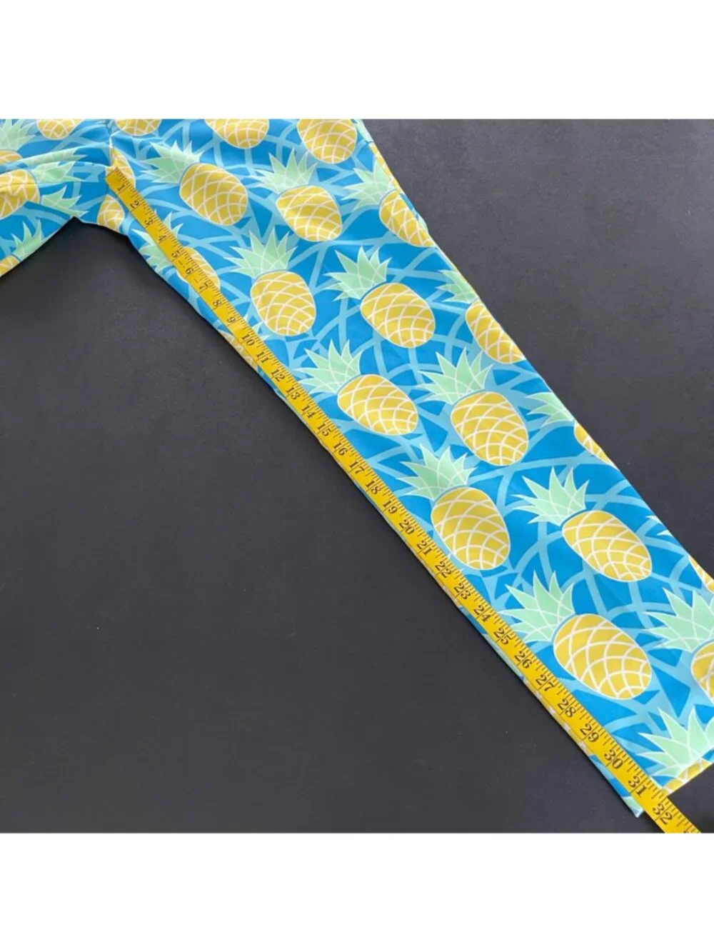 OppoSuits Mens Pineapple Print Suit Size 38 Shineapple Blue Novelty Tropical Set